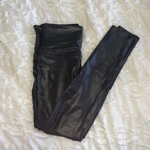 Spanx Liquid Leather Leggings